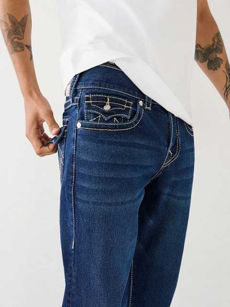 Jeans Straight True Religion Ricky Hombre Azul Marino | Colombia-HPBDOTY84