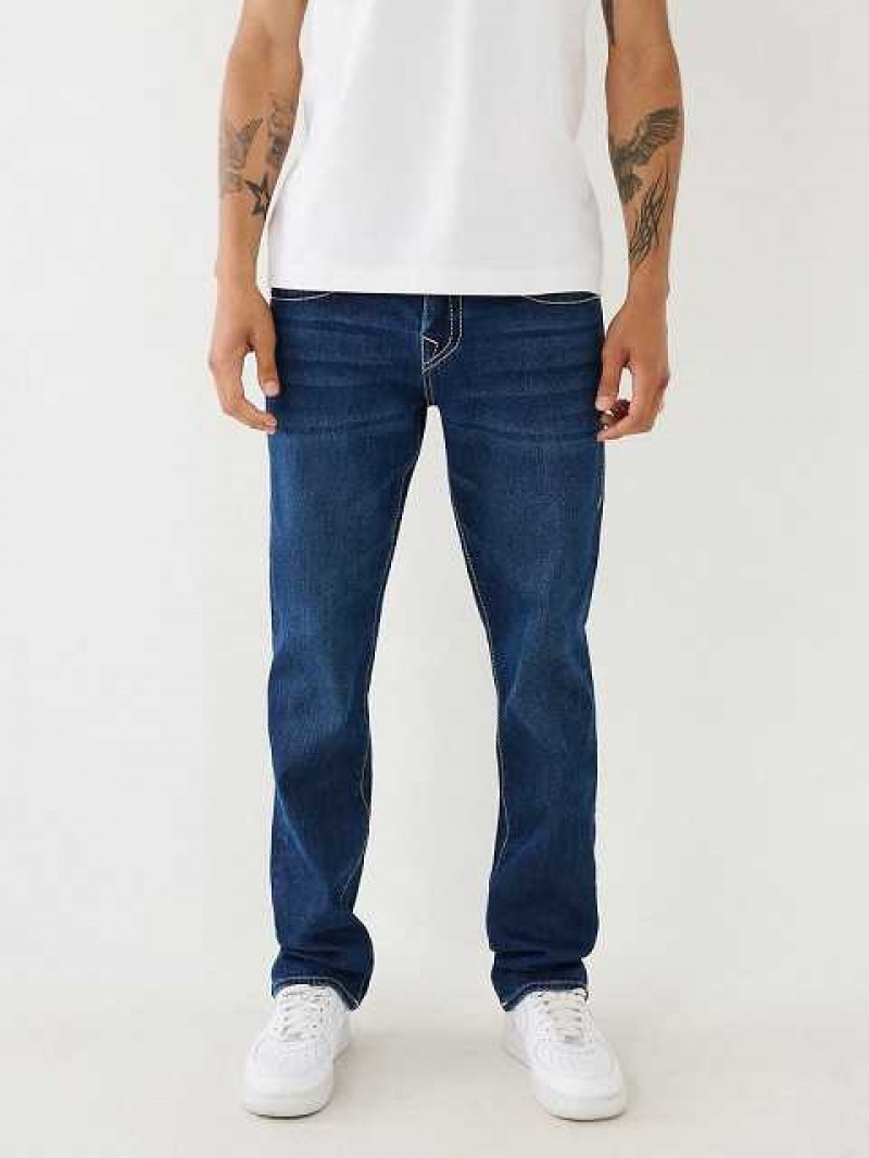 Jeans Straight True Religion Ricky Hombre Azul Marino | Colombia-HPBDOTY84