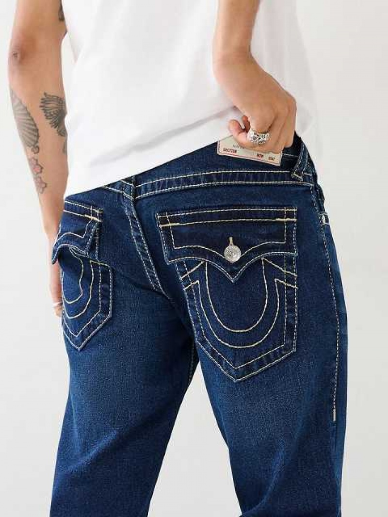 Jeans Straight True Religion Ricky Hombre Azul Marino | Colombia-HPBDOTY84