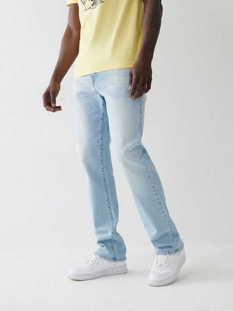 Jeans Straight True Religion Ricky Hombre Azules Claro | Colombia-IKNDMCU68