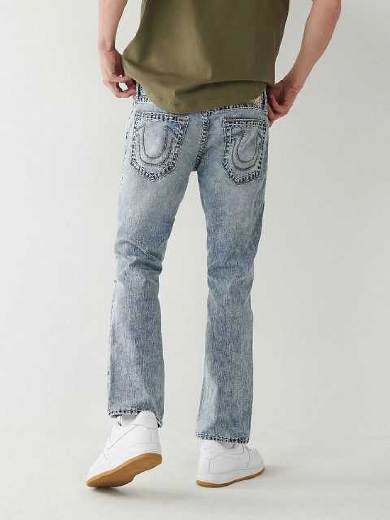 Jeans Straight True Religion Ricky Hombre Azules Claro | Colombia-EZWALUV82