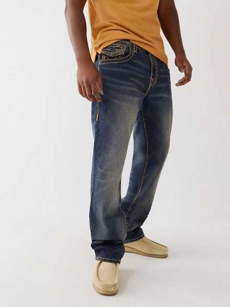 Jeans Straight True Religion Ricky Hombre Azules | Colombia-IWRVSMX51