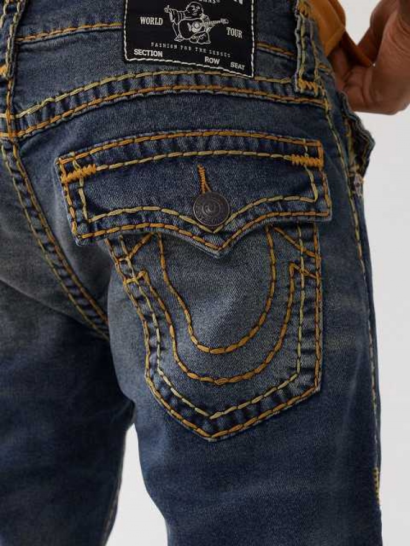 Jeans Straight True Religion Ricky Hombre Azules | Colombia-IWRVSMX51