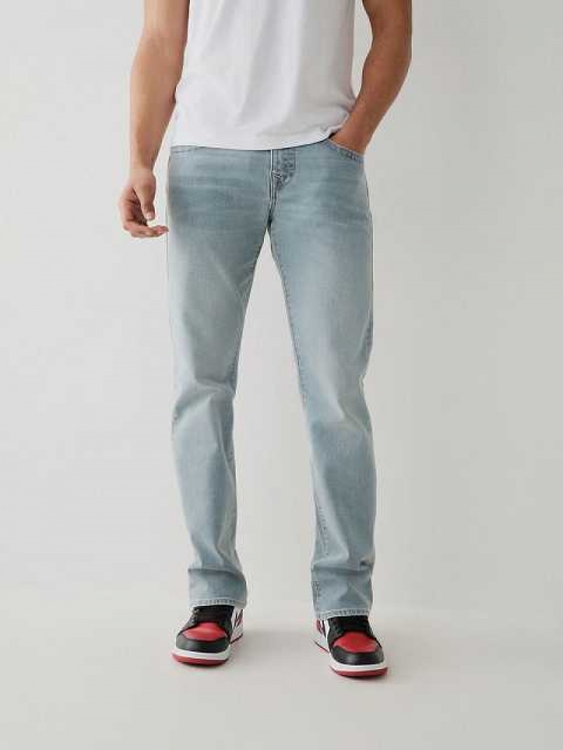 Jeans Straight True Religion Ricky Hombre Azules Claro | Colombia-LCGUBXI50