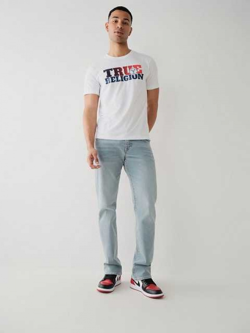 Jeans Straight True Religion Ricky Hombre Azules Claro | Colombia-LCGUBXI50