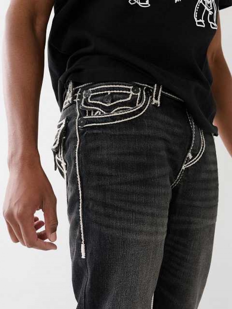 Jeans Straight True Religion Ricky Rope Stitch Hombre Gris Azules | Colombia-PHTAMBZ01