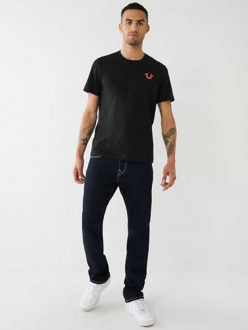 Jeans Straight True Religion Ricky Single Needle Hombre Body Rinse | Colombia-UKGYQDJ67