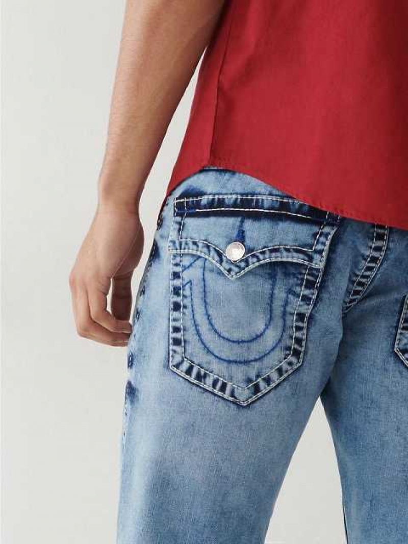 Jeans Straight True Religion Ricky Stitch Hombre Azules | Colombia-AIXYMVJ01