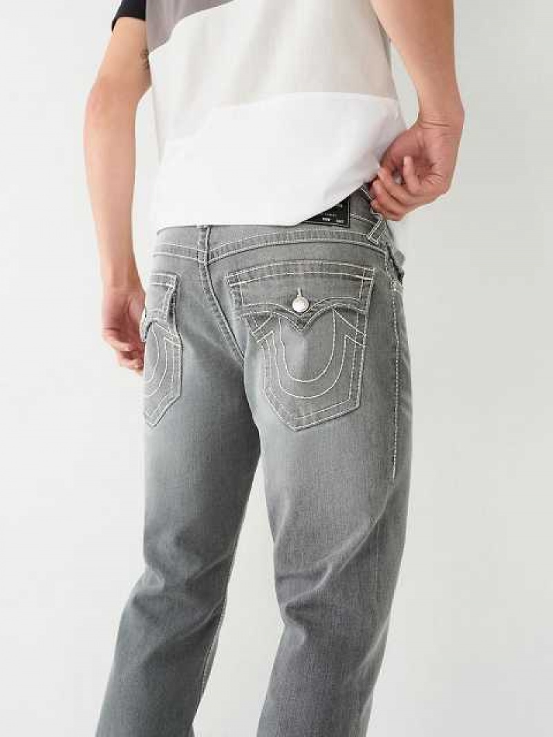 Jeans Straight True Religion Ricky Stitch Hombre Gris Azules | Colombia-DAXPZNH95