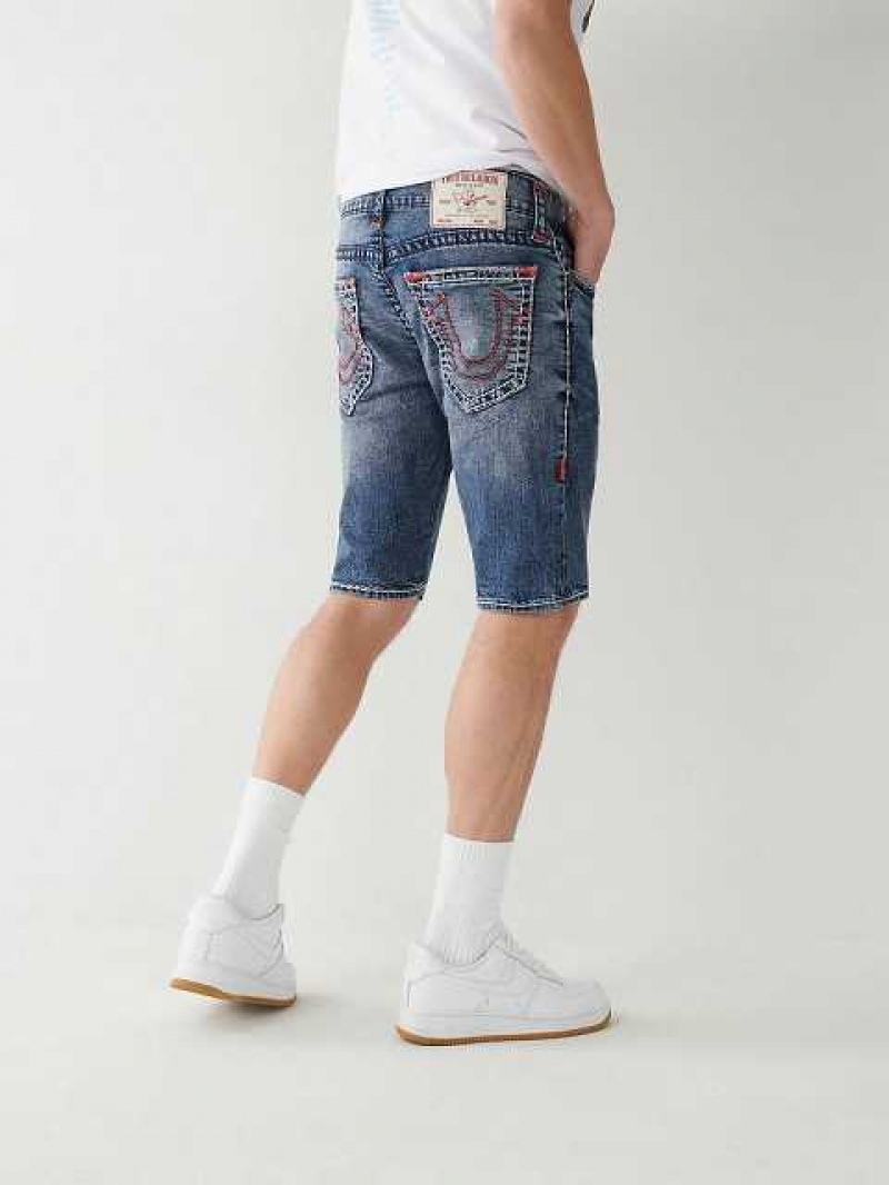 Jeans Straight True Religion Ricky Stitch Hombre Azules | Colombia-CGFPTQH36