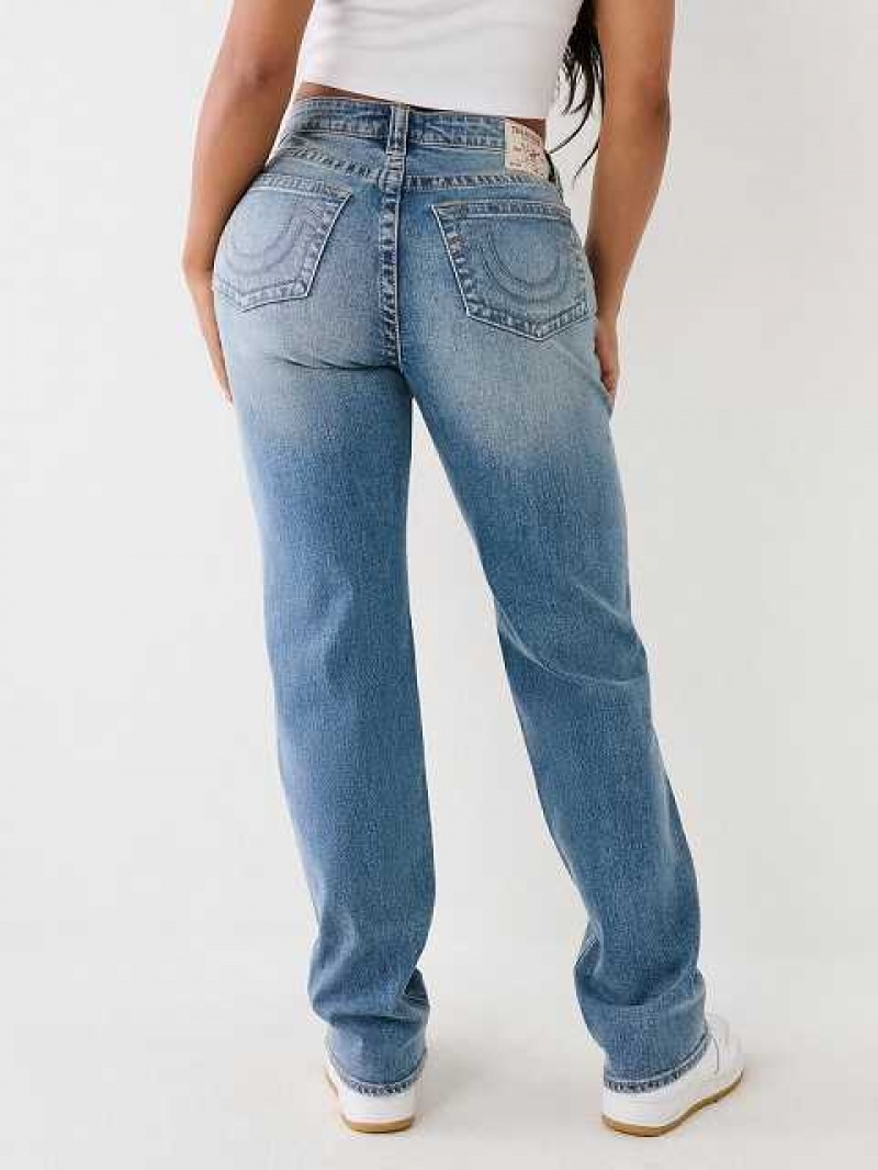 Jeans Straight True Religion Sarah High Rise Mujer Azules | Colombia-AKTNRIZ50