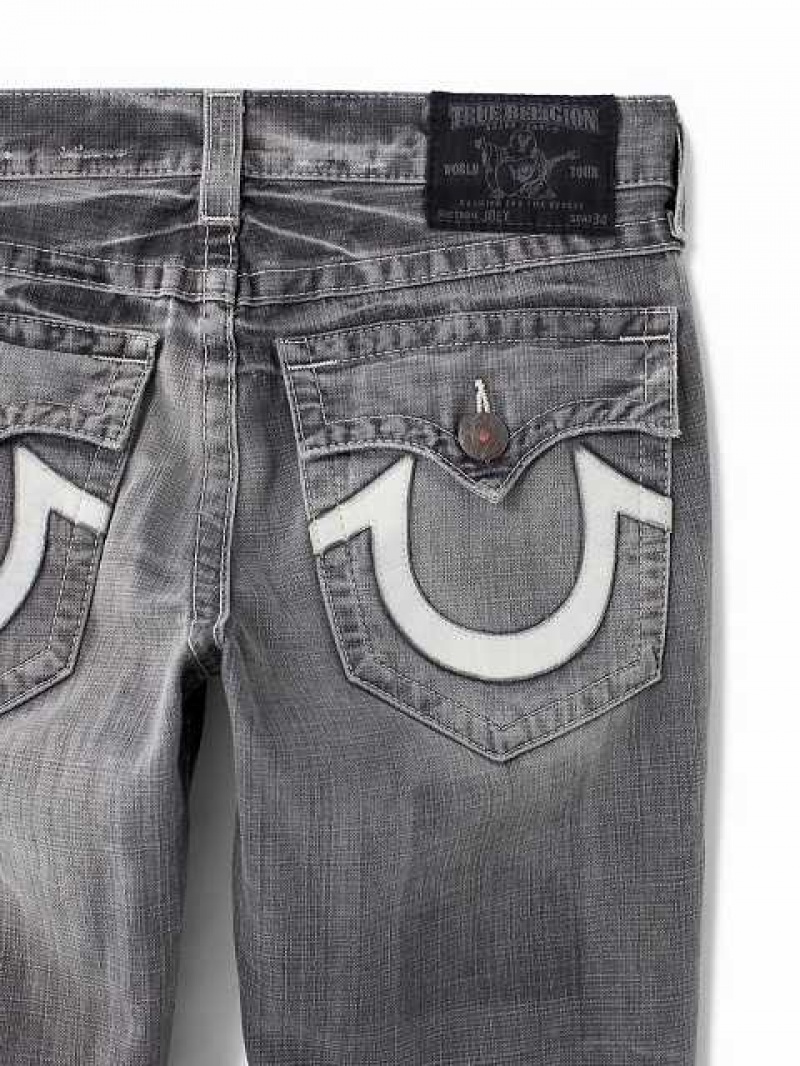 Jeans True Religion Archive Joey Cuero Logo Hombre Gris | Colombia-QGSDZTL63