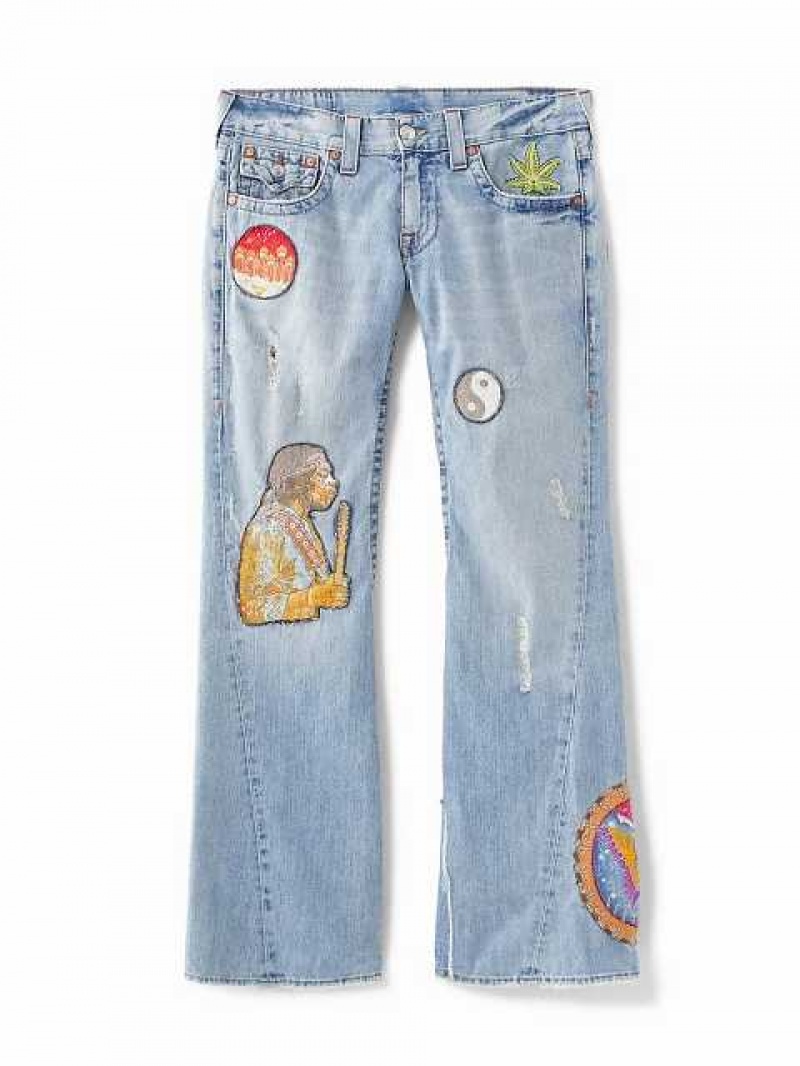 Jeans True Religion Archive Joey Society Club Hombre Azules Claro | Colombia-QCKOHZX72