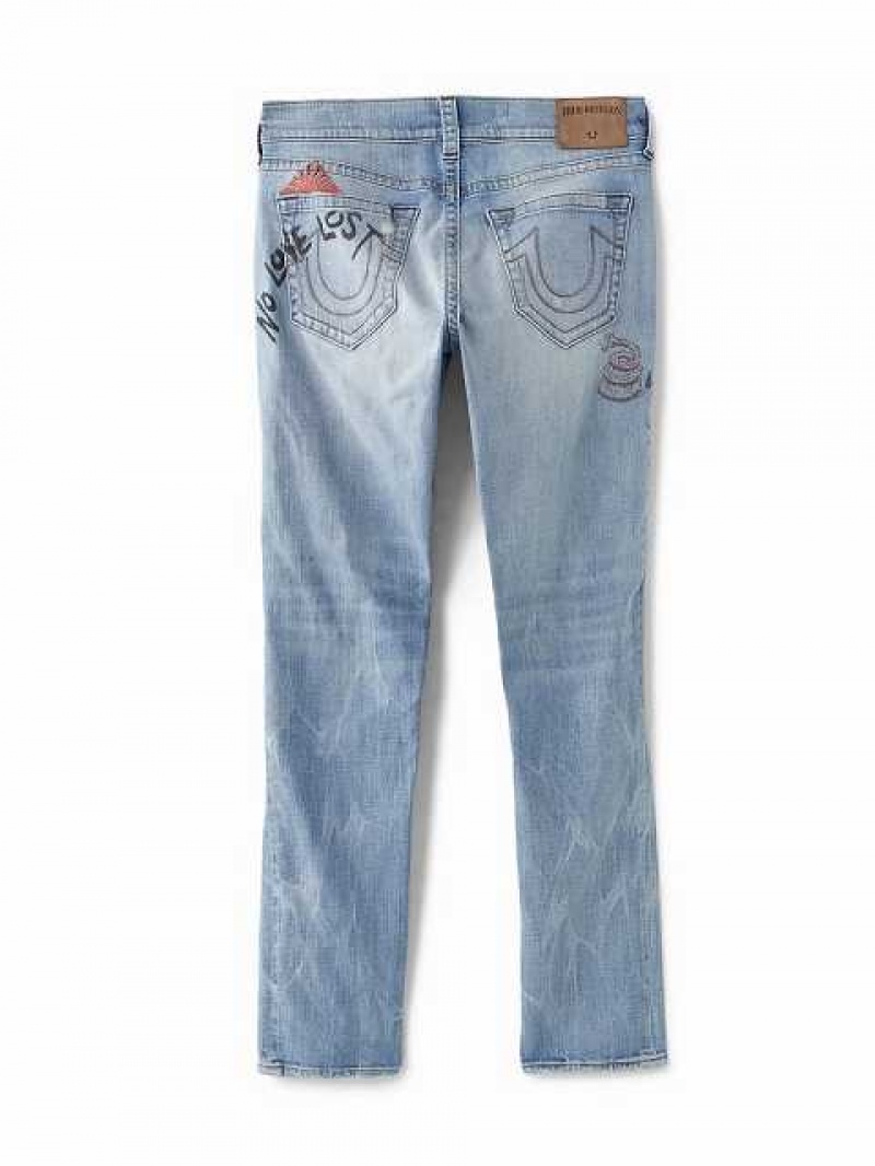 Jeans True Religion Archive Rocco Cuero Label Hombre Azules Claro | Colombia-SAFWYEP87