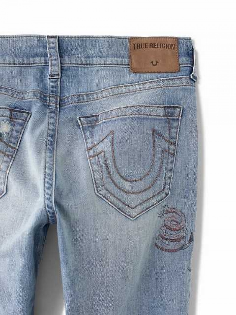 Jeans True Religion Archive Rocco Cuero Label Hombre Azules Claro | Colombia-SAFWYEP87