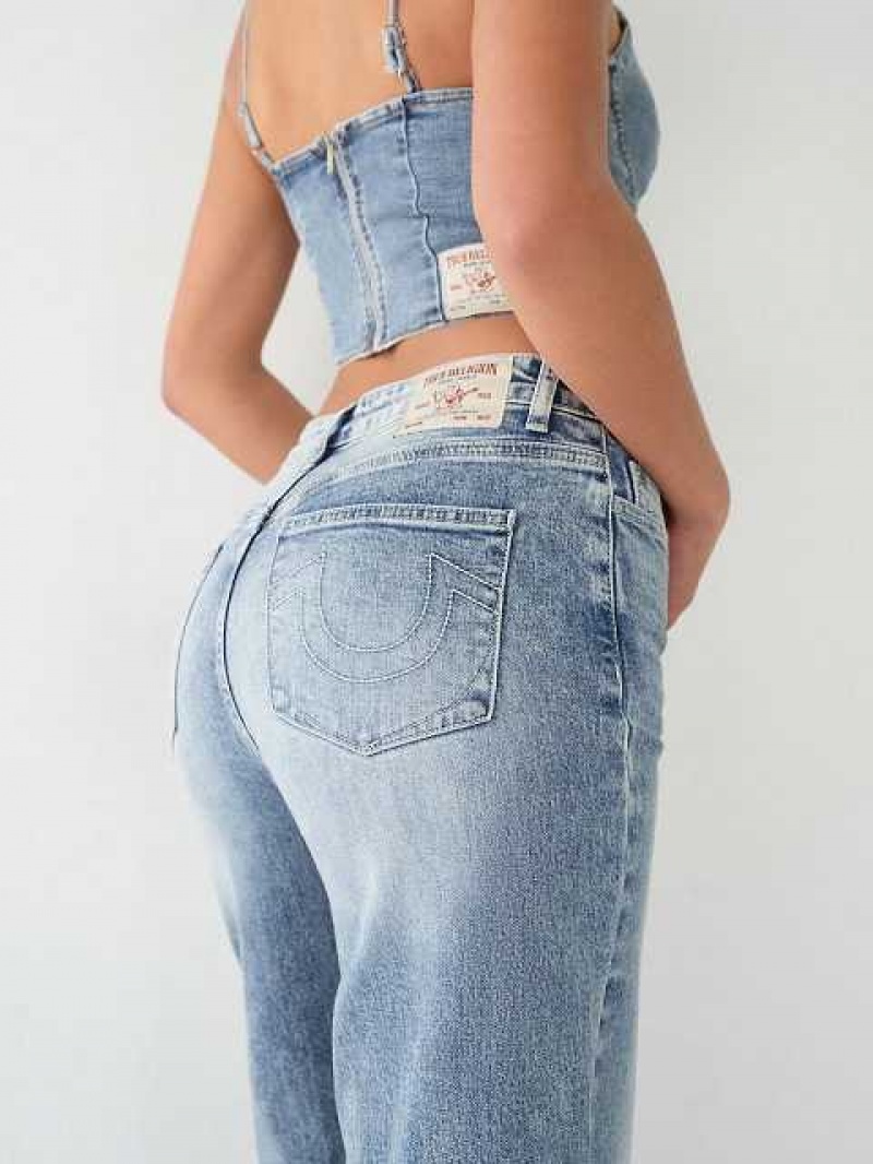 Jeans True Religion Leila High Rise Encaje Up Mujer Azules | Colombia-AHBIWMD76