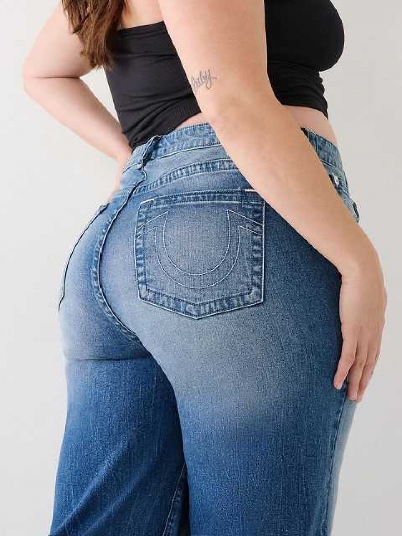 Jeans True Religion Plus Leila High Rise Mujer Azules | Colombia-ZXNIOVK89