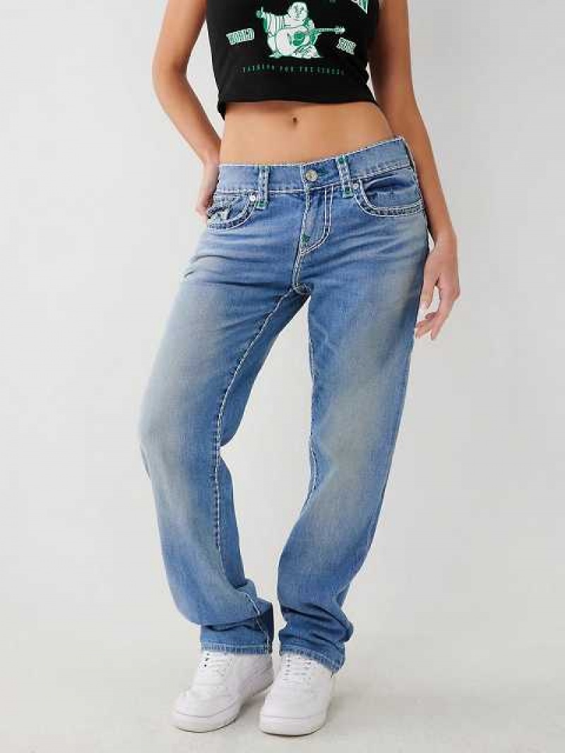 Jeans True Religion Ricki Stitch Relaxed Mujer Azules | Colombia-AOWSJPQ26