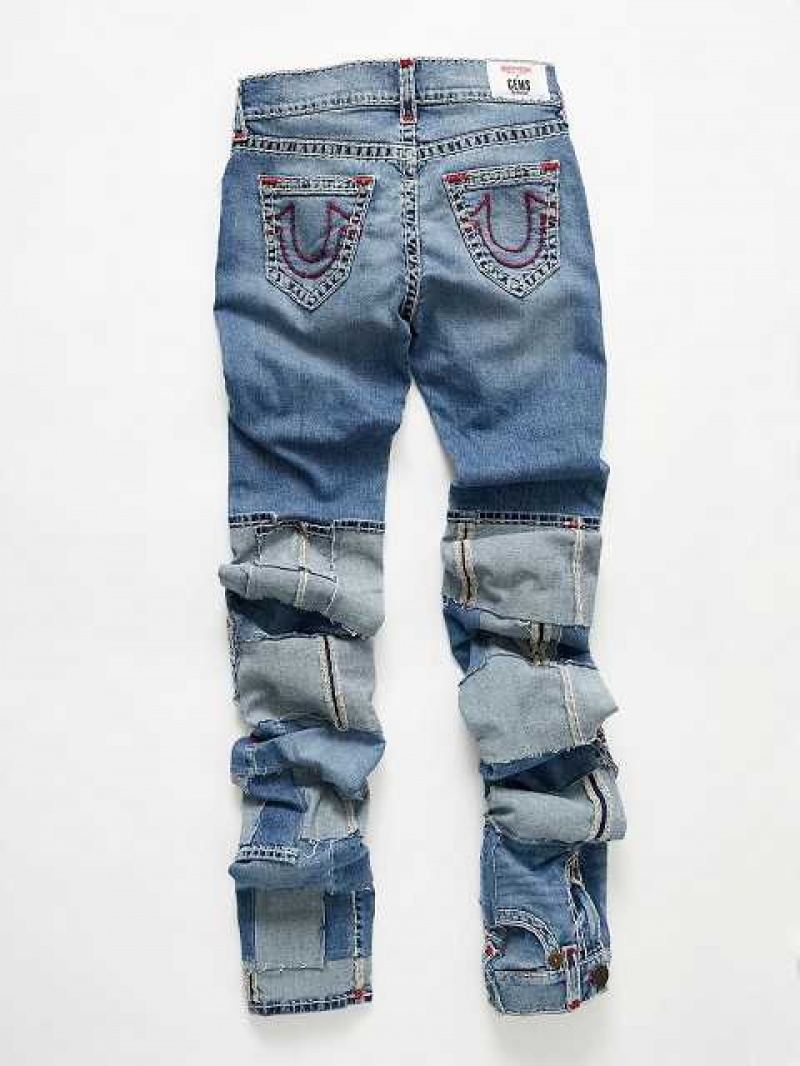 Jeans True Religion Rocco No Flap Stacked Hombre Azules | Colombia-DAKFHBY19