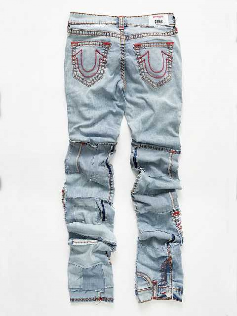 Jeans True Religion Rocco Stacked Hombre Azules Claro | Colombia-XLEHAFK15