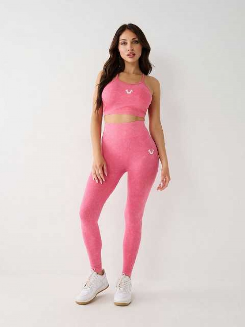 Leggins True Religion Seamless Mujer Rosas | Colombia-JERSLTX28