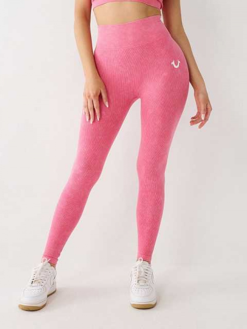 Leggins True Religion Seamless Mujer Rosas | Colombia-JERSLTX28