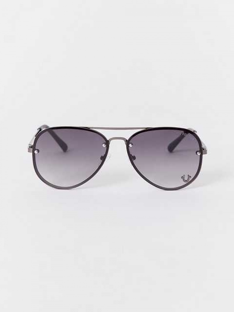 Lentes de Sol True Religion Aviator Unisex Negras | Colombia-KYHONIS90