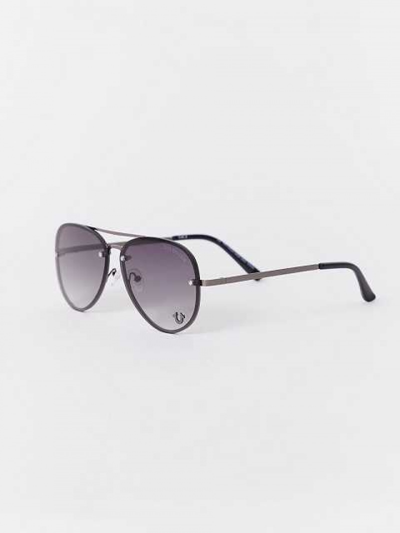 Lentes de Sol True Religion Aviator Unisex Negras | Colombia-KYHONIS90