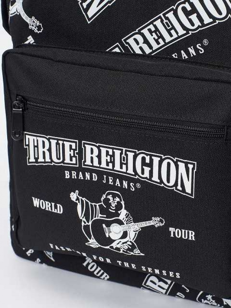 Mochilas True Religion Logo Print Unisex Negras | Colombia-ETZNYPL84