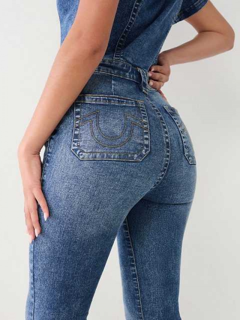 Mono True Religion Denim Flare Mujer Azules | Colombia-ZYHCTBR08