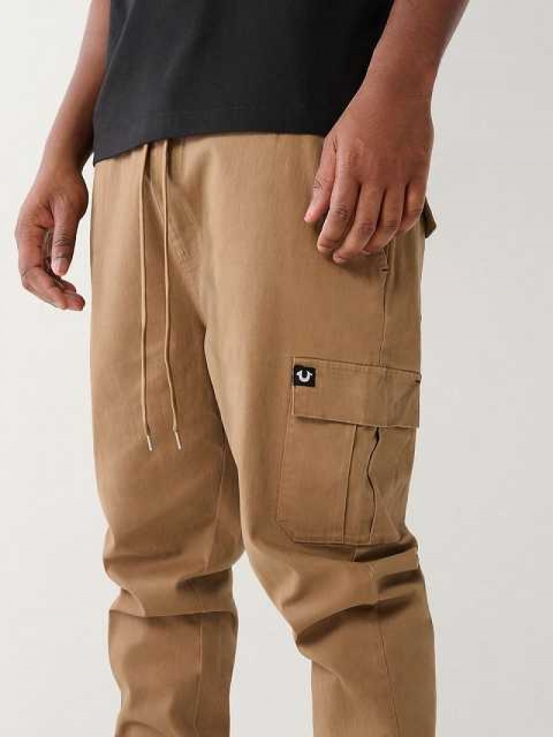 Pantalon Cargo True Religion Jogger Hombre Kaki | Colombia-RKNLCVZ97