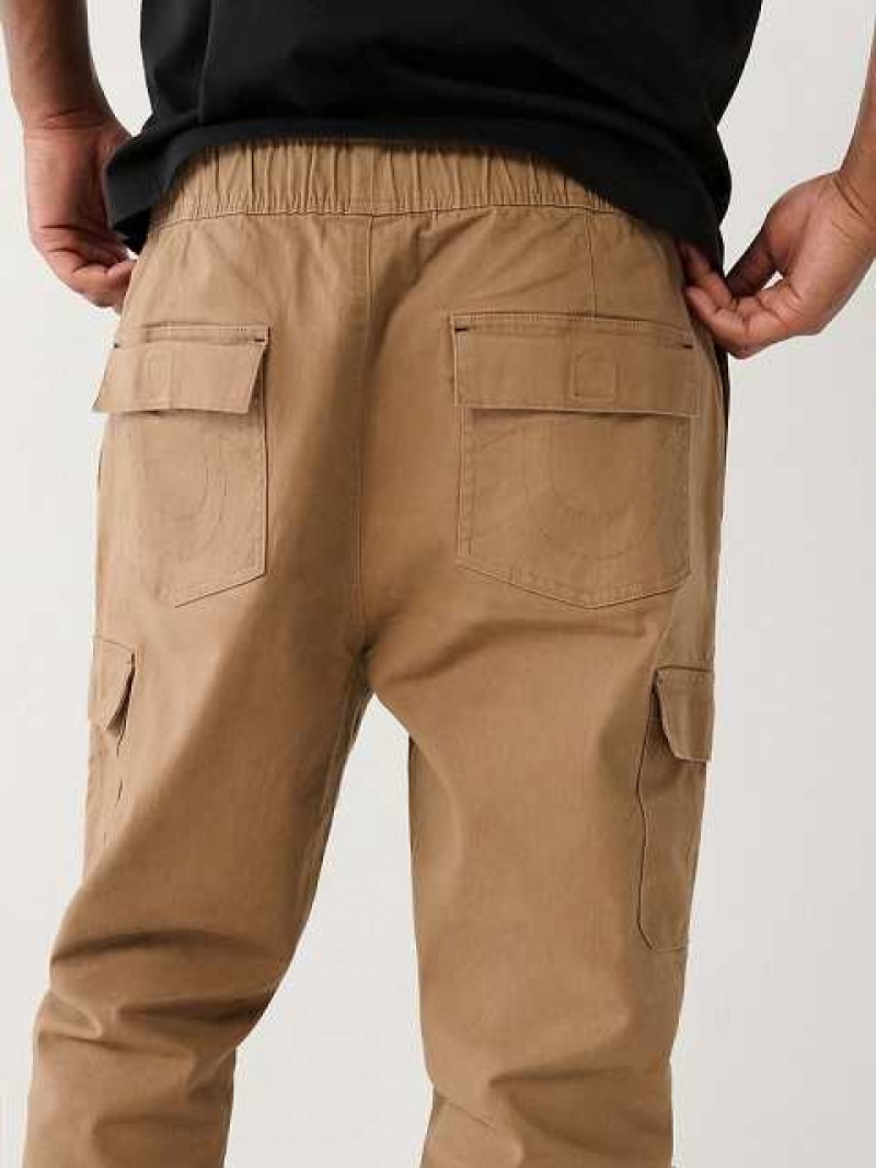 Pantalon Cargo True Religion Jogger Hombre Kaki | Colombia-RKNLCVZ97