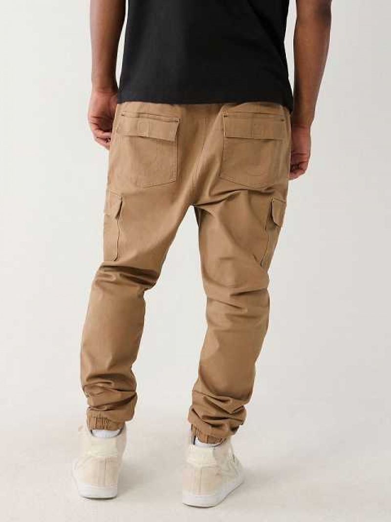 Pantalon Cargo True Religion Jogger Hombre Kaki | Colombia-RKNLCVZ97