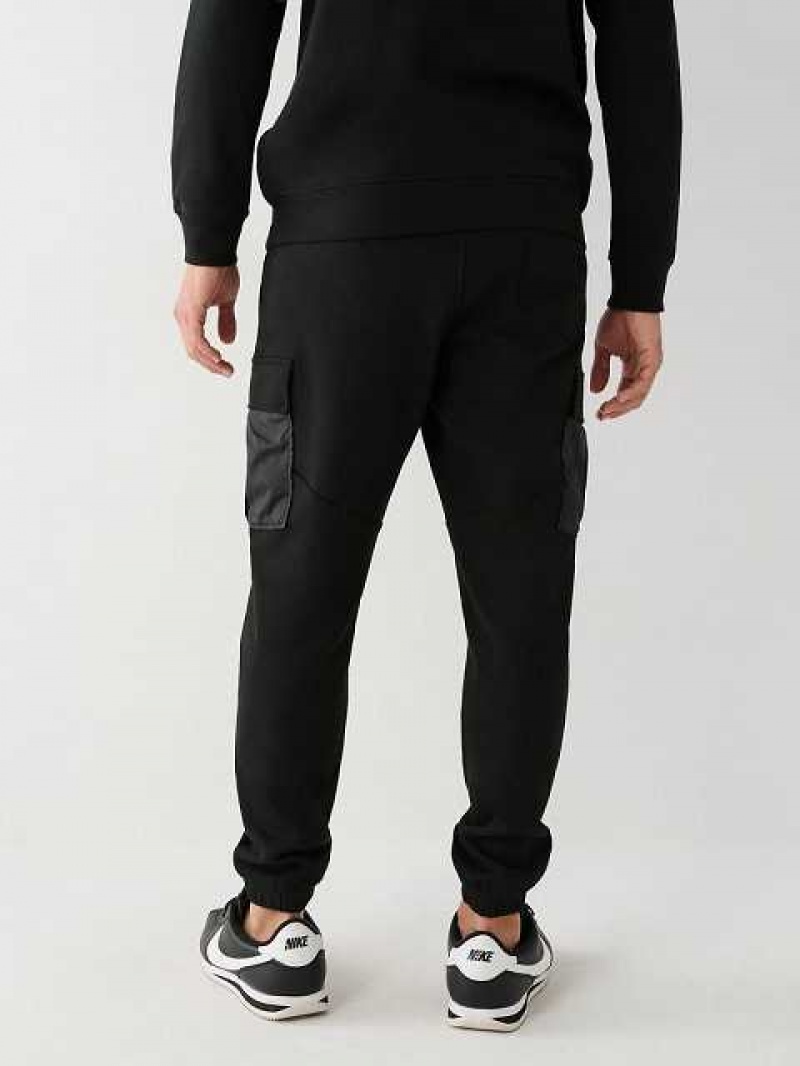 Pantalon Cargo True Religion Revolt Jogger Hombre Negras | Colombia-QWAXKHS28