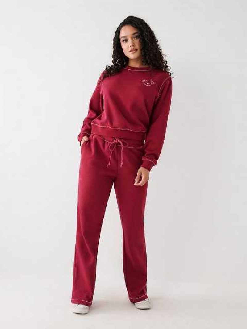 Pantalon Jogger True Religion Big T Directo Mujer Fucsia | Colombia-BTAPOCF65