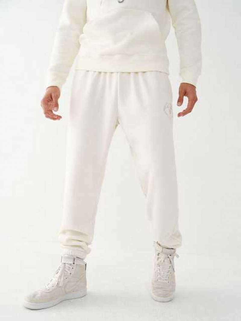 Pantalon Jogger True Religion Buddha Relaxed Hombre Blancas | Colombia-IYEHTBF36