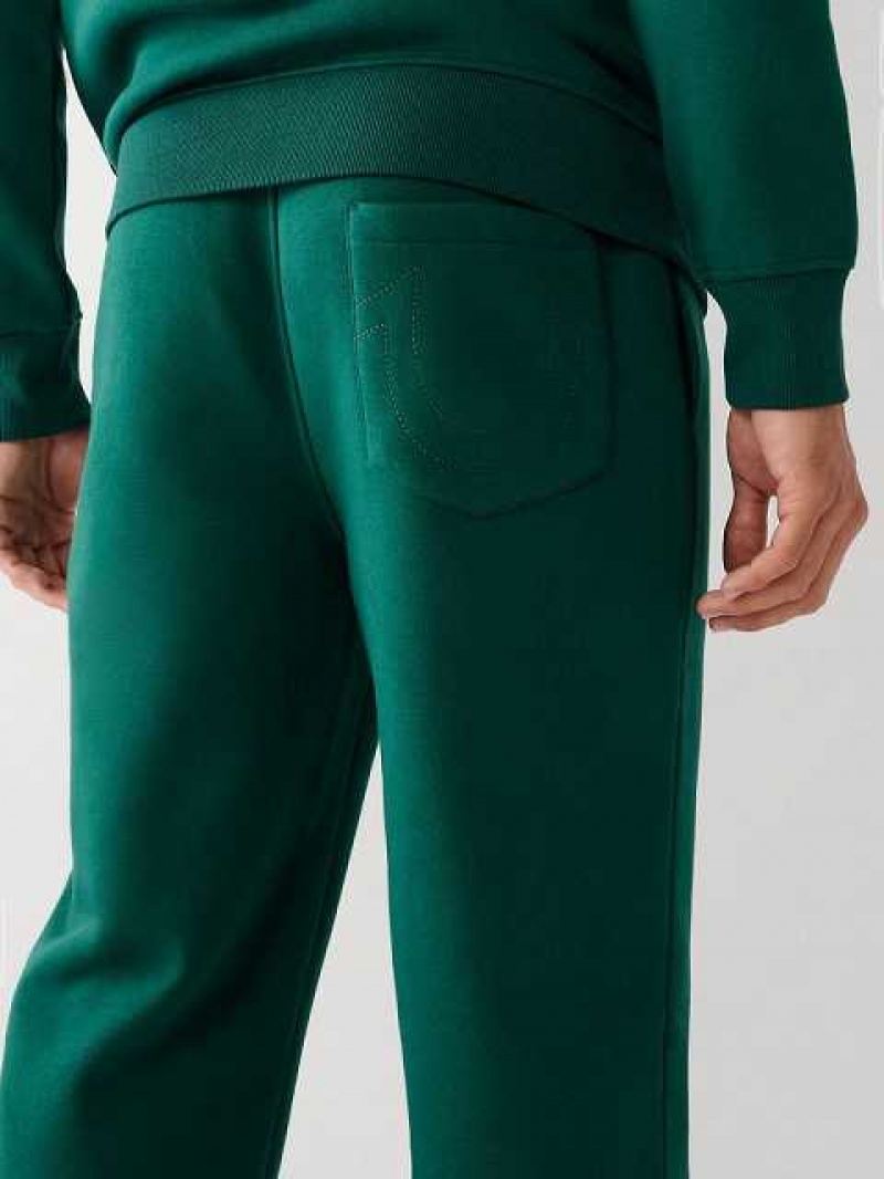 Pantalon Jogger True Religion Logo Hombre Turquesa Verde | Colombia-ODANJRF86