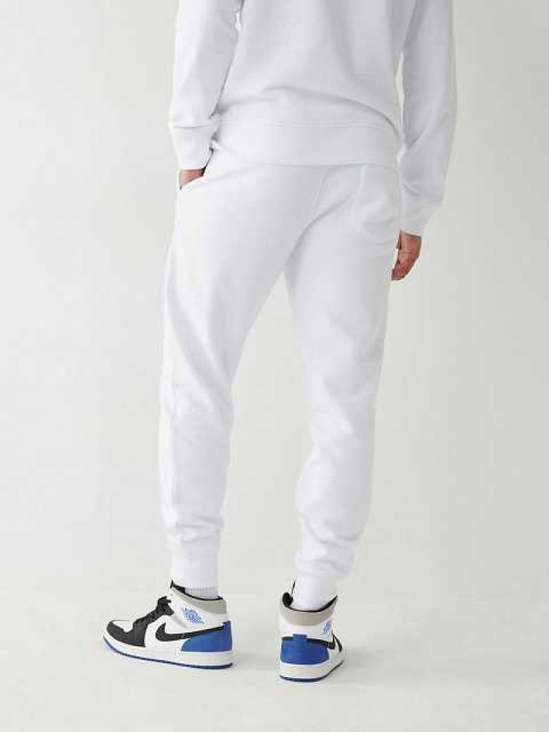 Pantalon Jogger True Religion Logo Hombre Blancas | Colombia-NIRTZUD91