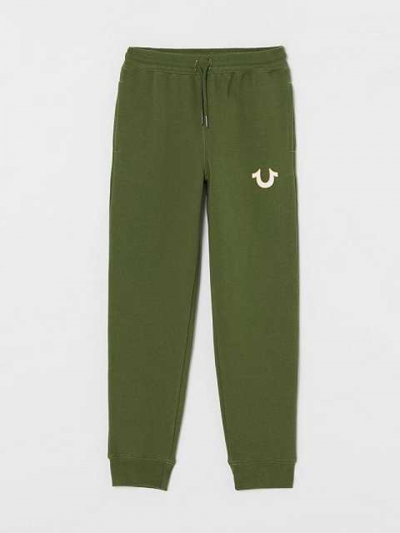 Pantalon Jogger True Religion Logo Niños Marrones Verde | Colombia-ICBYZOA65