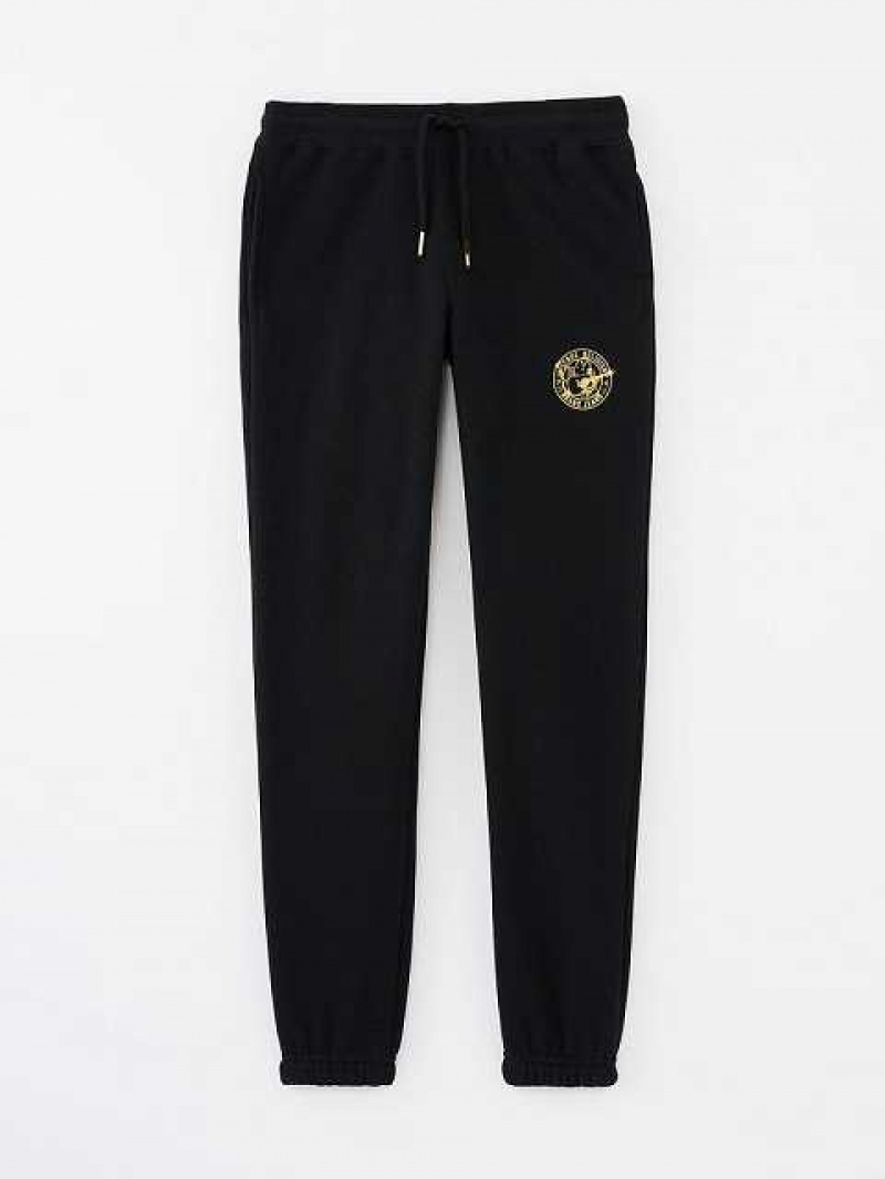 Pantalon Jogger True Religion Logo Niños Negras | Colombia-NLEOCMA59