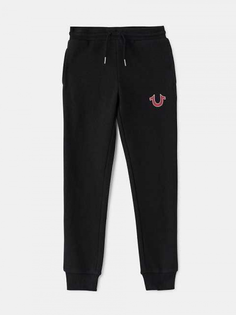 Pantalon Jogger True Religion Logo Niños Negras | Colombia-MSNXTOI15