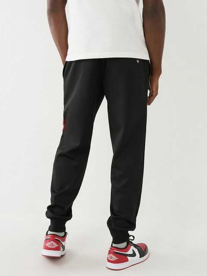 Pantalon Jogger True Religion Logo Patch Classic Hombre Negras | Colombia-AOPCFWH63