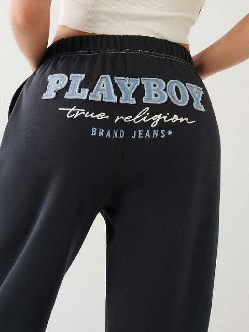 Pantalon Jogger True Religion Playboy X True Religion Relaxed Mujer Azul Marino | Colombia-UBQMKFL39