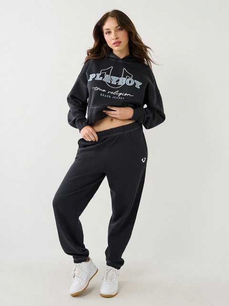 Pantalon Jogger True Religion Playboy X True Religion Relaxed Mujer Azul Marino | Colombia-UBQMKFL39