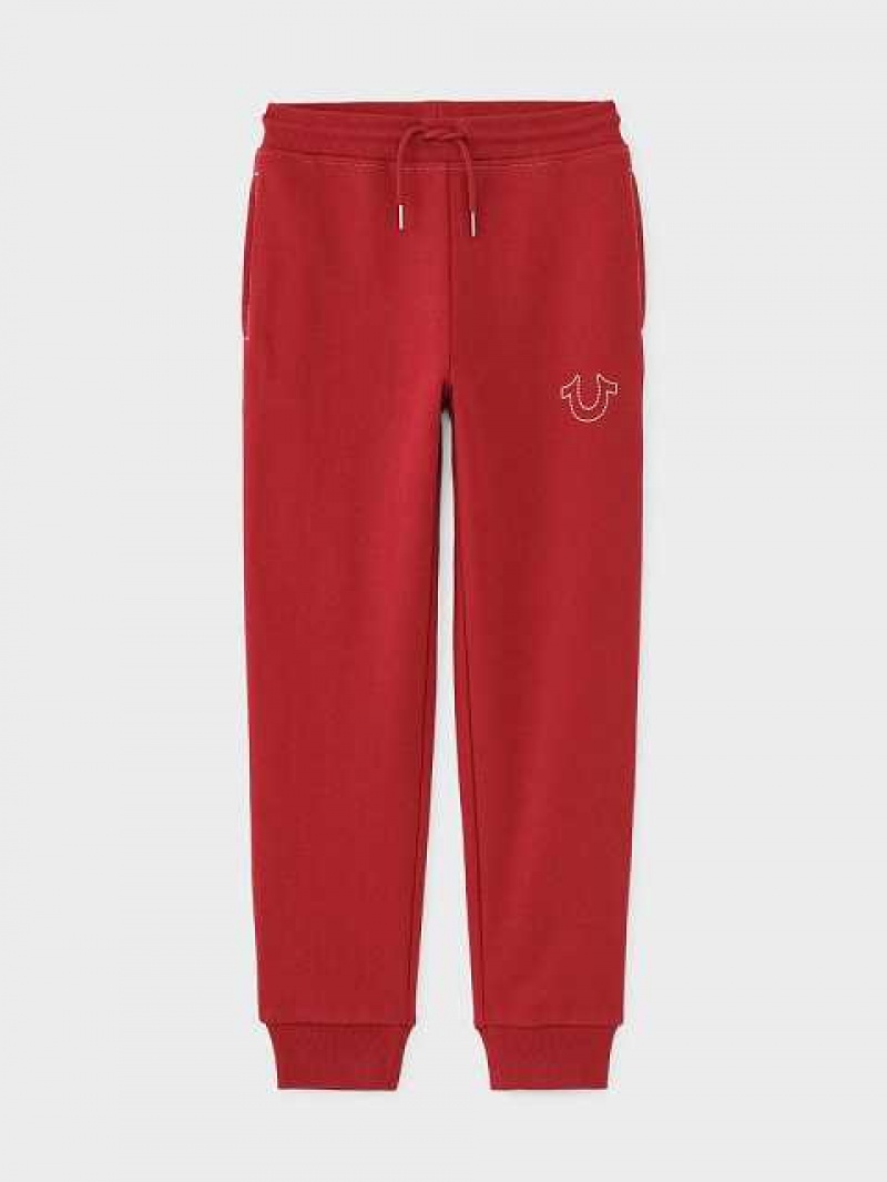 Pantalon Jogger True Religion Stitch Niños Rojas | Colombia-CZRQWVN41