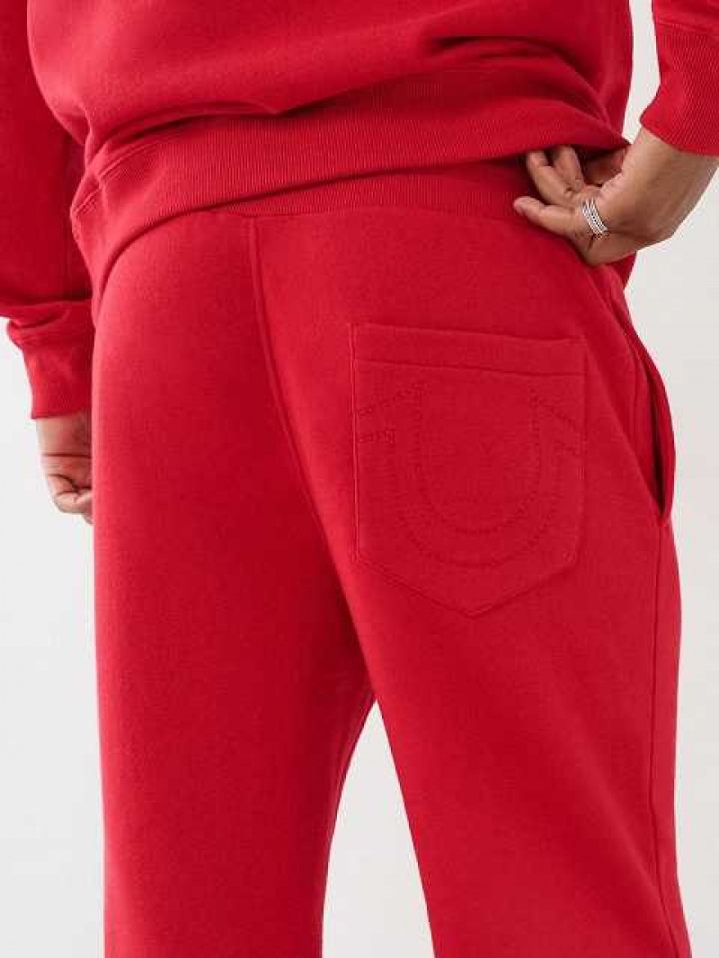 Pantalon Jogger True Religion True Logo Hombre Rojas | Colombia-NKEUHFP26