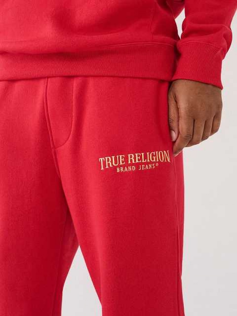 Pantalon Jogger True Religion True Logo Hombre Rojas | Colombia-NKEUHFP26