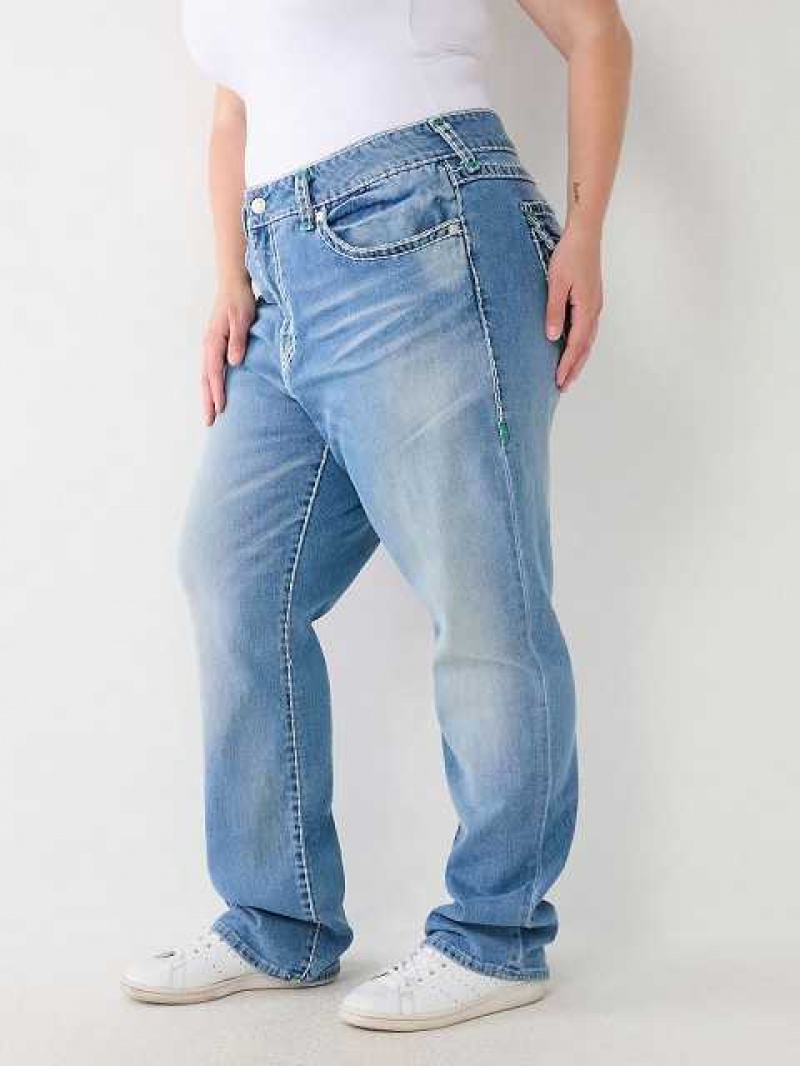 Relaxed Fit Jeans True Religion Plus Ricki Super T Stitch Mujer Azules | Colombia-DRBQCKG03