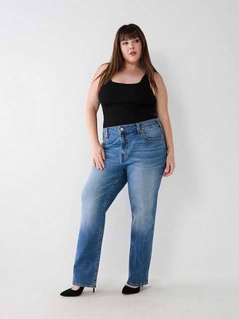 Relaxed Fit Jeans True Religion Plus Ricki Mujer Azules | Colombia-TMUCBSA25