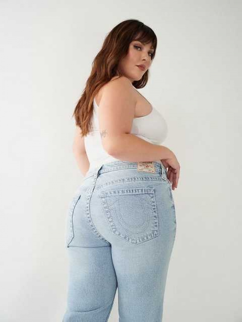 Relaxed Fit Jeans True Religion Ricki Crossover Mujer Azules Claro | Colombia-MNYGKJX58